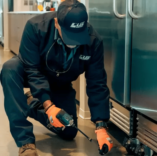 technician working on industrial machinery